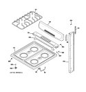 CONTROL PANEL & COOKTOP Diagram and Parts List for JGAS02SEN1SS  General Electric Range