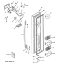 Part Location Diagram of WR55X10672 GE INTERFACE DISPENSER Assembly