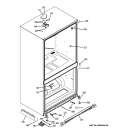 CASE PARTS Diagram and Parts List for PDCS1NBXBLSS  General Electric Refrigerator
