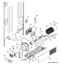 MACHINE COMPARTMENT Diagram and Parts List for PDCS1NBXBLSS  General Electric Refrigerator