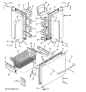 DOORS Diagram and Parts List for PFCS1NFXBSS  General Electric Refrigerator
