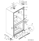 CASE PARTS Diagram and Parts List for PFSF5PJXBWW  General Electric Refrigerator