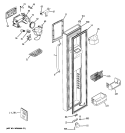 FREEZER DOOR Diagram and Parts List for GSL25LGWASS  General Electric Refrigerator