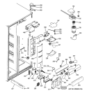 FRESH FOOD SECTION Diagram and Parts List for GSL25LGWASS  General Electric Refrigerator