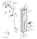 FREEZER DOOR Diagram and Parts List for PCF23MGWCBB  General Electric Refrigerator
