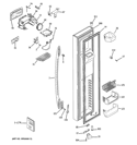 FREEZER DOOR Diagram and Parts List for PCF25MGWAWW  General Electric Refrigerator