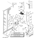 FRESH FOOD SECTION Diagram and Parts List for PCF25MGWAWW  General Electric Refrigerator