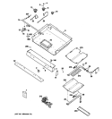 GAS & BURNER PARTS Diagram and Parts List for JGB290SEN1SS  General Electric Range