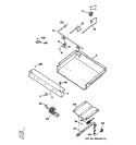 GAS & BURNER PARTS Diagram and Parts List for JGBS18DEN1CC  General Electric Range