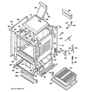 BODY PARTS Diagram and Parts List for JGBS18DEN1CC  General Electric Range
