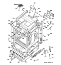 BODY PARTS Diagram and Parts List for RGB740BEHDCT  Hotpoint Range