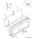 FREEZER DOOR Diagram and Parts List for FCM20SUBWW  General Electric Freezer