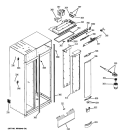 FRESH FOOD SECTION Diagram and Parts List for ZISS480NRKSS  General Electric Refrigerator