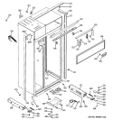 CASE PARTS Diagram and Parts List for ZISS480NRKSS  General Electric Refrigerator