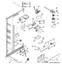 FRESH FOOD SECTION Diagram and Parts List for GCE23LGWHFWW  General Electric Refrigerator