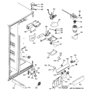 FRESH FOOD SECTION Diagram and Parts List for GCE23LHWHFBB  General Electric Refrigerator