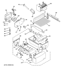 ICE MAKER & DISPENSER Diagram and Parts List for GSHL5MGXCELS  General Electric Refrigerator