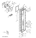 FREEZER DOOR Diagram and Parts List for GSHS5KGXCCSS  General Electric Refrigerator