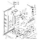 FRESH FOOD SECTION Diagram and Parts List for PSC23SHTISS  General Electric Refrigerator