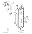 FREEZER DOOR Diagram and Parts List for GCE23LHWGFSS  General Electric Refrigerator
