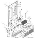 SEALED SYSTEM & MOTHER BOARD Diagram and Parts List for PSS26NSWASS  General Electric Refrigerator