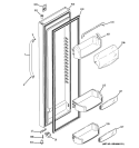 FRESH FOOD DOOR Diagram and Parts List for ESS25KSTISS  General Electric Refrigerator