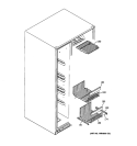 FREEZER SHELVES Diagram and Parts List for ESS25KSTISS  General Electric Refrigerator