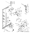 FRESH FOOD SECTION Diagram and Parts List for ESS25KSTISS  General Electric Refrigerator