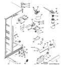 FRESH FOOD SECTION Diagram and Parts List for GCE21LGWHFSS  General Electric Refrigerator