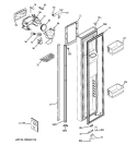 FREEZER DOOR Diagram and Parts List for GCE23LGTIFAV  General Electric Refrigerator