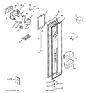 FREEZER DOOR Diagram and Parts List for GSHF5PGXCEWW  General Electric Refrigerator