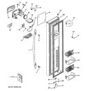 FREEZER DOOR Diagram and Parts List for PSDS3YGXCFSS  General Electric Refrigerator