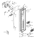 FREEZER DOOR Diagram and Parts List for PSHW6YGXCDSS  General Electric Refrigerator