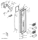 FREEZER DOOR Diagram and Parts List for PSS23MSWASS  General Electric Refrigerator