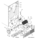 SEALED SYSTEM & MOTHER BOARD Diagram and Parts List for PSS23MSWASS  General Electric Refrigerator