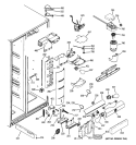 FRESH FOOD SECTION Diagram and Parts List for PSS23MSWASS  General Electric Refrigerator