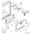 FREEZER SECTION Diagram and Parts List for PDSE5NBWCDSS  General Electric Refrigerator