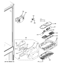 FRESH FOOD SECTION Diagram and Parts List for PDSE5NBWCJSS  General Electric Refrigerator