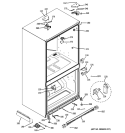 CASE PARTS Diagram and Parts List for PFCS1PJXCSS  General Electric Refrigerator