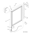 DOOR Diagram and Parts List for ZDBT240PBBS  General Electric Wine and Beverage Cooler
