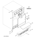 CABINET Diagram and Parts List for ZIDI240PBII  General Electric Wine and Beverage Cooler