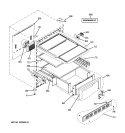 CABINET & SHELVES Diagram and Parts List for ZIFI240PBII  General Electric Wine and Beverage Cooler