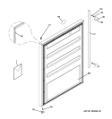 DOOR Diagram and Parts List for ZIFS240PBSS  General Electric Wine and Beverage Cooler