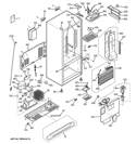 Part Location Diagram of WR17X11975 GE HOUSING W/OVERLAY