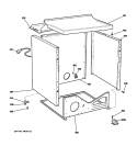 CABINET Diagram and Parts List for DISR333FCAWW  General Electric Dryer