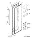FRESH FOOD DOOR Diagram and Parts List for GSS23WGTJWW  General Electric Refrigerator