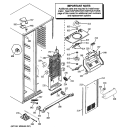 FREEZER SECTION Diagram and Parts List for PCK23NHWHFCC  General Electric Refrigerator