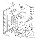 FRESH FOOD SECTION Diagram and Parts List for PSE25SGTICSS  General Electric Refrigerator