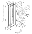 FRESH FOOD DOOR Diagram and Parts List for PSFW3YGXCGSS  General Electric Refrigerator