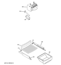 ICE MAKER & DISPENSER Diagram and Parts List for PSI23NCRHBV  General Electric Refrigerator